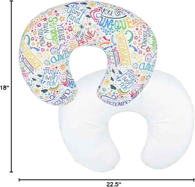 Boyoung Stretchy Nursing Pillow Covers Ultra Soft Slipcovers for Breastfeeding for Baby Girls Boys, Feeding Pillow Cover Fits Standard Infant Support Pillows Positioners Nursing Pillow Case