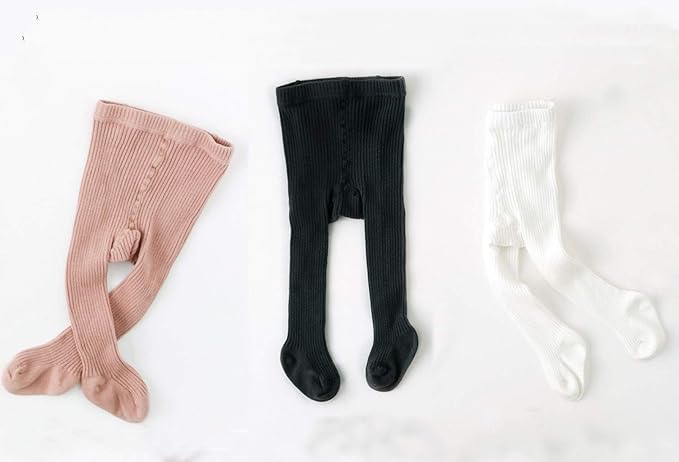 CECORC Baby Girls Tights Toddler Cable Knit Leggings Thick Cotton Infant Stockings Pantyhose 1-10T