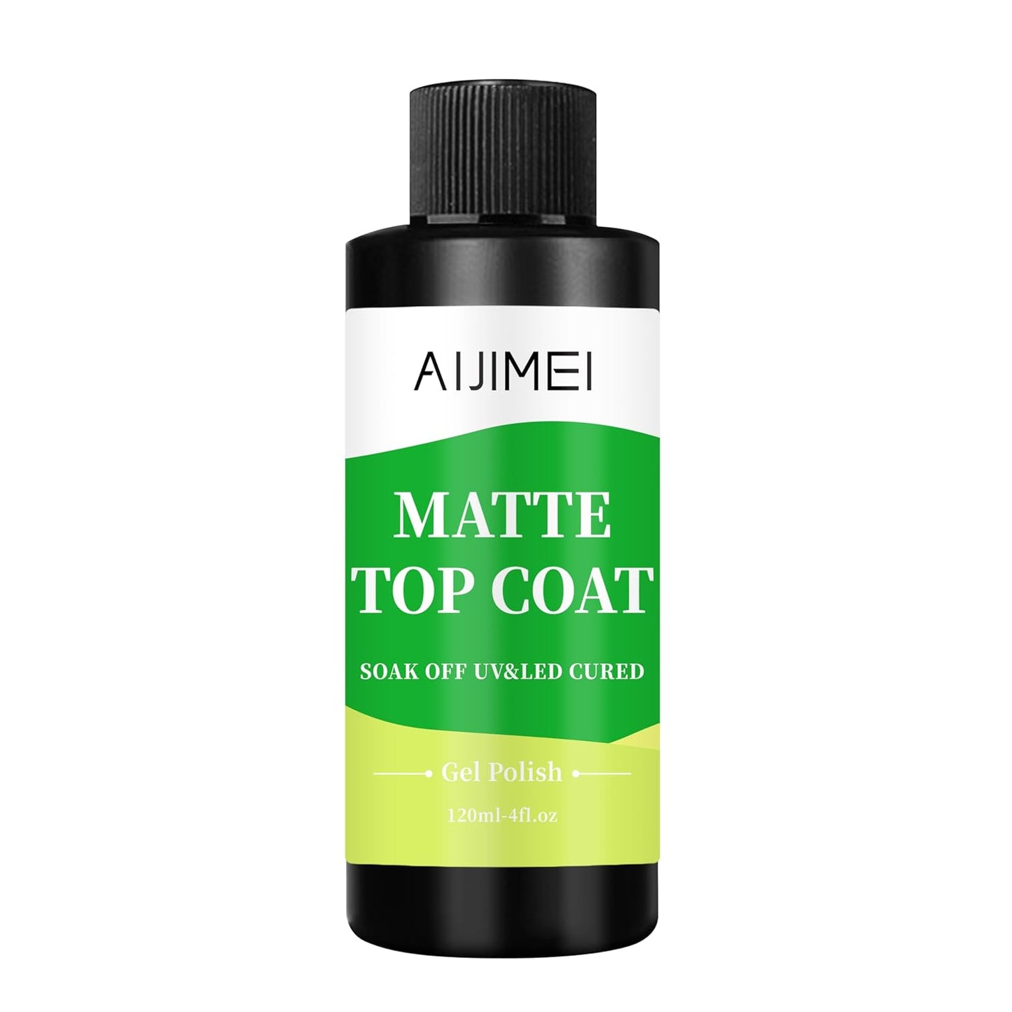 AIJIMEI Elegant Satin Matte Top Coat for Nails Finish Nail Polish Matte Nail Top Coat, Long-Lasting Nail Polish Matte Top Coat & Quick-DryTop Coat Satin Matte TopCoat 4 Fl Oz