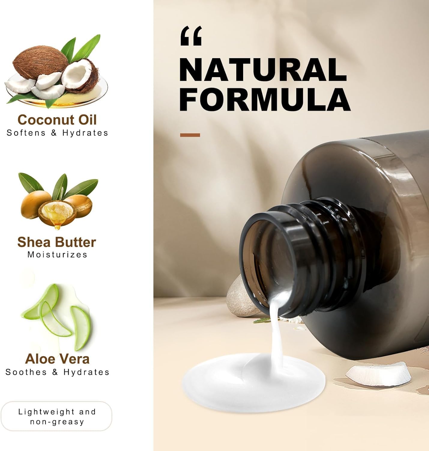 JVR Beard Wash and Beard Conditioner for Men, Beard Shampoo Cleanse and Reduces Frizz, Soften & Strengthens, Organic with Coconut, Aloe, Provides Shine for Dry & Coarse Beards, Beard Care (6.7oz)