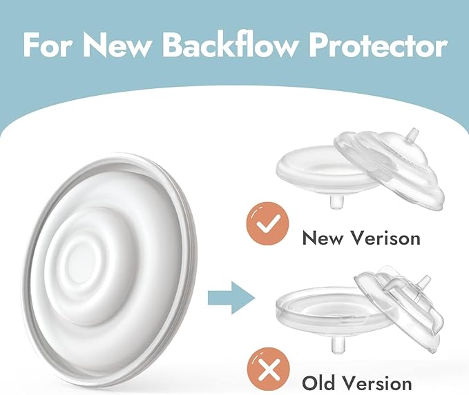 [12-Count] Papablic Pump Parts Compatible with Spectra S1, S2 and 9 Plus, Incl 8-Count Duckbill Valves for Spectra and Medela Pump in Style, 4-Count Silicone Membrane for Spectra Backflow Protector