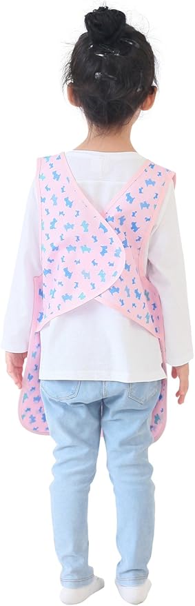 Kids Painting Apron – Waterproof Art Smock for Toddlers & Preschoolers, Messy Play, Baking, Crafts, Cooking, Mealtime