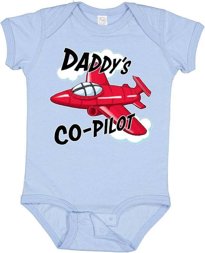 inktastic Daddys Co-Pilot for Fathers Day Baby Bodysuit