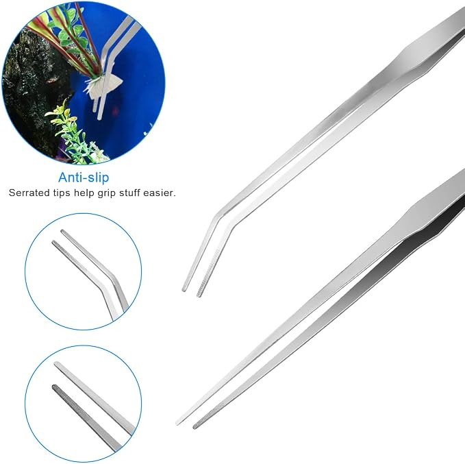 7 in 1 Aquarium Aquascape Tool Kit 15 inch, Aquatic Plant Extra Long - Image 5