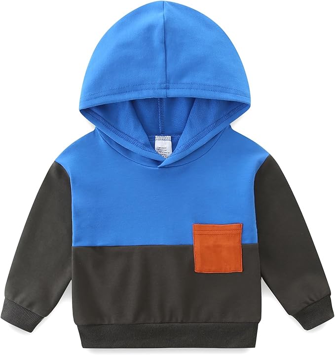 Baby Boy Outfits Short Long Sleeve Pants Clothes Set Spring Summer Hooded Patchwork Sweatshirt