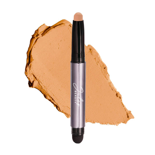 Julep Eyeshadow 101 Cream-to-Powder Waterproof Shadow Stick – Beachy Matte – Long-Lasting, Crease-Proof, Soft Sandy Beige Matte Cream Eyeshadow with Built-in Smudger