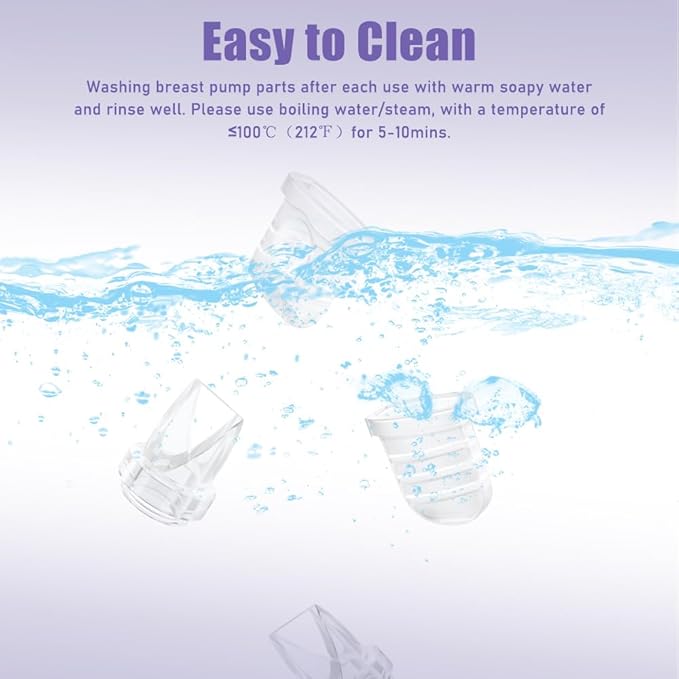 2pcs Duckbill Valves and 2pcs Silicone Diaphragms Compatible with Lansinoh Discreet Duo, eufy E10 S1 S1 Pro,NCVI Nuliie NICEGREEN Life S32 Breast Pump Replacement Parts, S32 Breast Pump Accessories