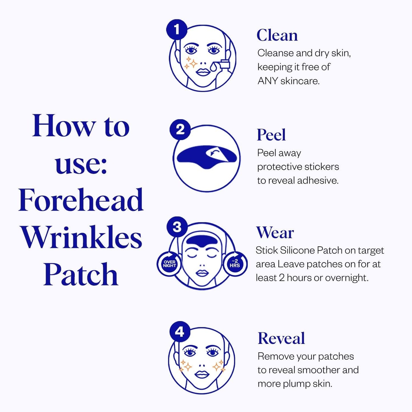 Wrinkles Schminkles Forehead Wrinkle Patches, 1-Pack, Reusable Hypoallergenic Silicone Smoothing Pads for Reducing Frown Lines & Face Lift Overnight