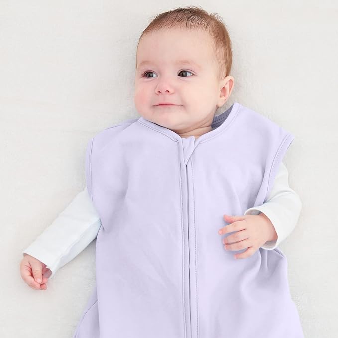 Yoofoss Baby Sleep Sack 0-6 Months 0.5 Tog Wearable Blanket for Baby, 3 Pack 100% Cotton Infant Toddler Sleeping Sack 2-Way Zipper Lightweight Sleep Sack