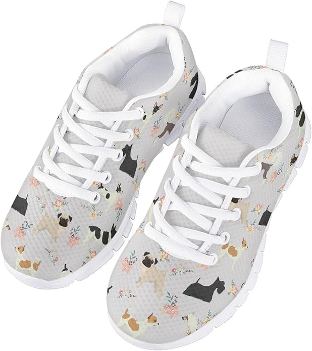 MARSVOVO First Shoes for Walking Boy Girl Athletic Lightweight Flexible Lace-up Breathable Running Shoes Casual Classic Comfortable Non Slip Play Sport Learning to Walk Toddler Girl Sneakers