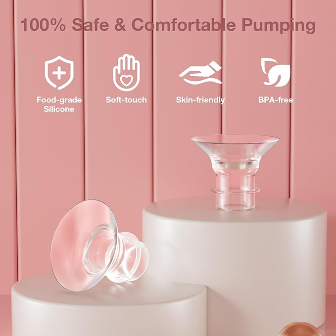 Flange Insert 17mm, Compatible with S9/S12/S9Pro/S12Pro Wearable Breast Pump Parts Replace, Pump Shield/Flange Insert to Reduce 24mm Down to 17mm
