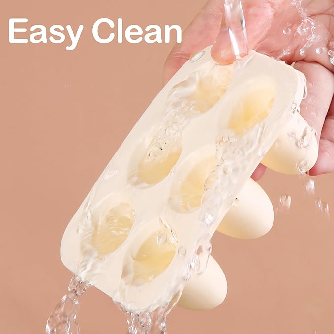Baby Food Freezer Tray with Lid 2 Pack, Silicone Breastmilk Popsicle Mold, Baby Food Storage Container, Ice Cube Maker for Homemade Baby Meals (Carnation)