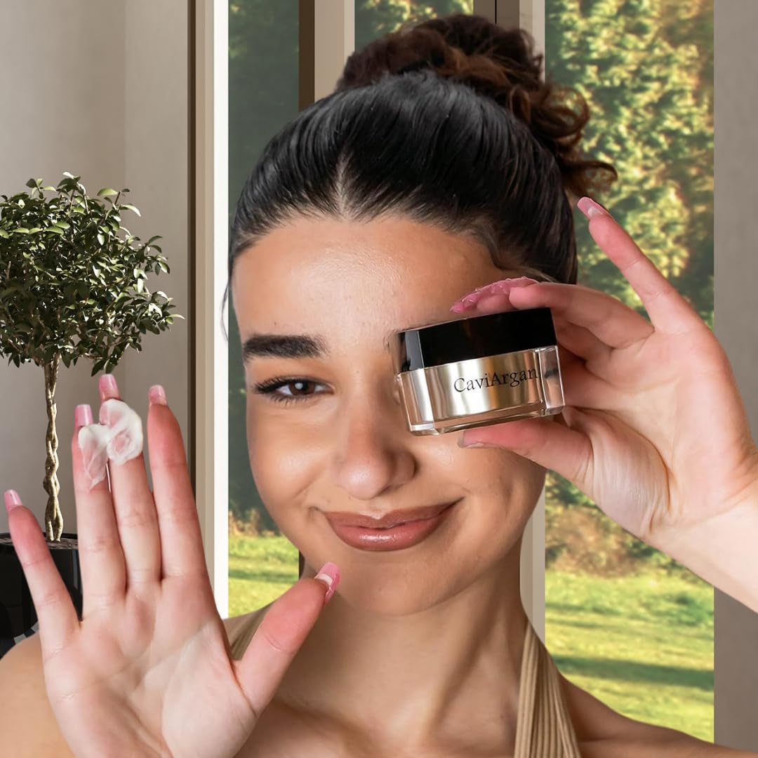 Essence Of Argan Caviargan Anti Wrinkle Cream with Argan Oil, Matrixyl & Botanicals - Hydrating Moisturizer Face Cream - Anti-Aging Formula for Reducing Fine Lines and Dullness - 1 Fl Oz