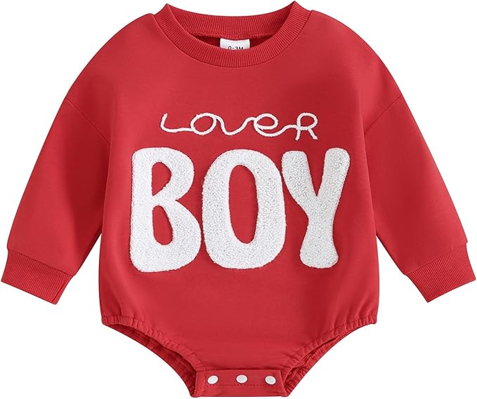 VISGOGO Newborn Infant Baby Boy Girls Oversized Romper Little Dude Sweater Onesie Coming Home Outfit Neutral Clothes