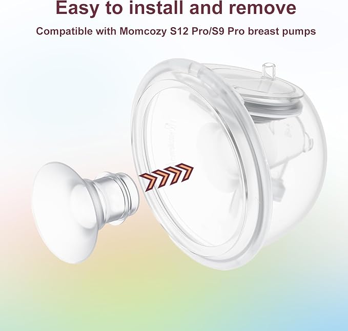 Flange Insert 13/15mm 8PCS Compatible with 24mm Flange/Shield of Most Pumps,Suitable for Momcozy/Medela/Spectra/TSRETE/Paruu Wearable Breast Pump,Reduce 24mm Tunnel Down to Correct Size,4pc/Size