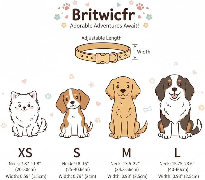 Pink Dog Collar, Girl Dog Collar - Image 4