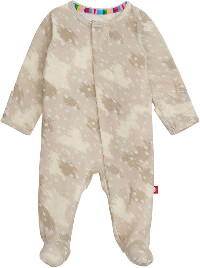 Magnetic Me Girls Modal Magnetic Baby Footie Pajamas | Silky Soft Modal Fabric | Baby Sleepers Available Sizes PRE - 24M