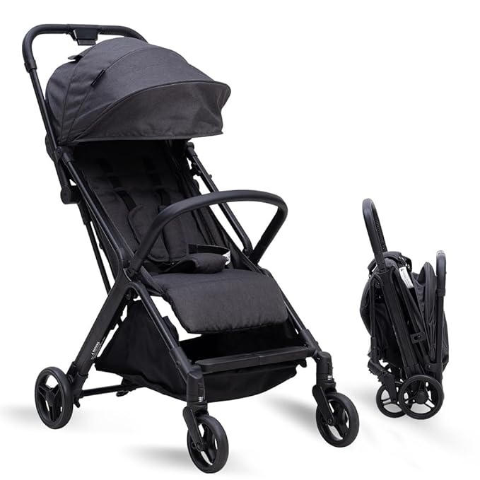 COOL KIDS Baby Stroller， Umbrella Stroller with Automatic Fold,Baby Strollers with Pop Out Sun Canopy,Baby Airplane Travel Essentials(Black)
