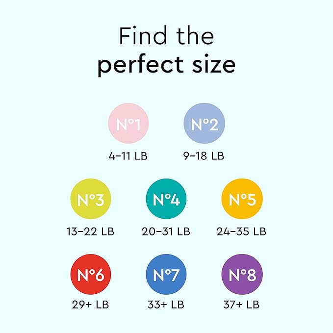 LILLYDOO Baby Diapers - Size 1 (4-11 lbs), Half-Monthly Supply (72 Count), Leak Protection, Skin-Friendly, Ultrasoft, Perfume- & Chlorine-Free, Hypoallergenic, Dermatologist Tested, Oeko-TEX®