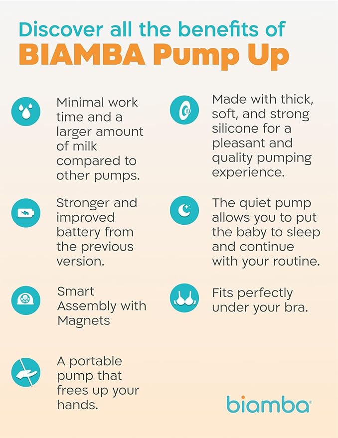 Pump Up Portable Breast Pump Hands Free - Wireless in-Bra Wearable Breast Milk Extractor, Smart Modes & Suction Levels, Extended Battery Life, Ultra Quiet Motor, 180mL Capacity, Single Pack