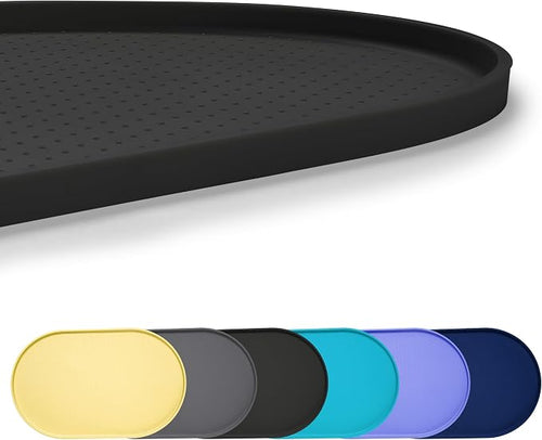 100% Waterproof 1.0" Raised Edge BPA Free Silicone Dog Food Mat, Pet Cat by Yacee