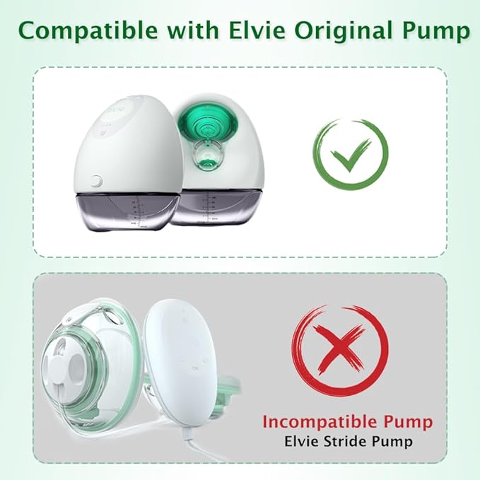4pcs Pump Seals Compatible with Elvie Breast Pump Parts Replacement, Silicone Diaphragm Replace for Electric Elvie Pump Replacement, Membrane Used for Flange Accessories