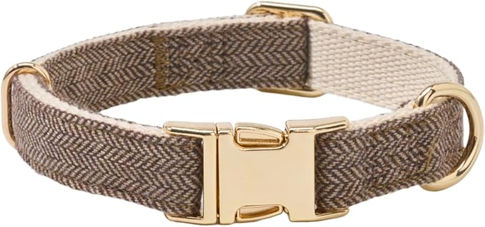 Soft Cotton Hemp Dog Collar by YUDOTE