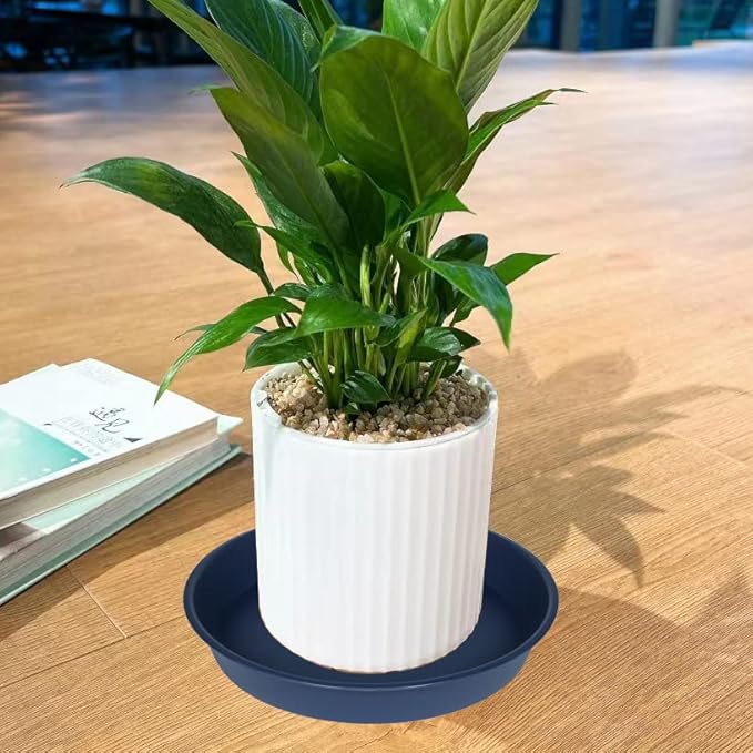 4 Pack of 18 19 inch Plant Saucer Drip Tray, Heavy Duty Deep Plant Saucers - Image 6