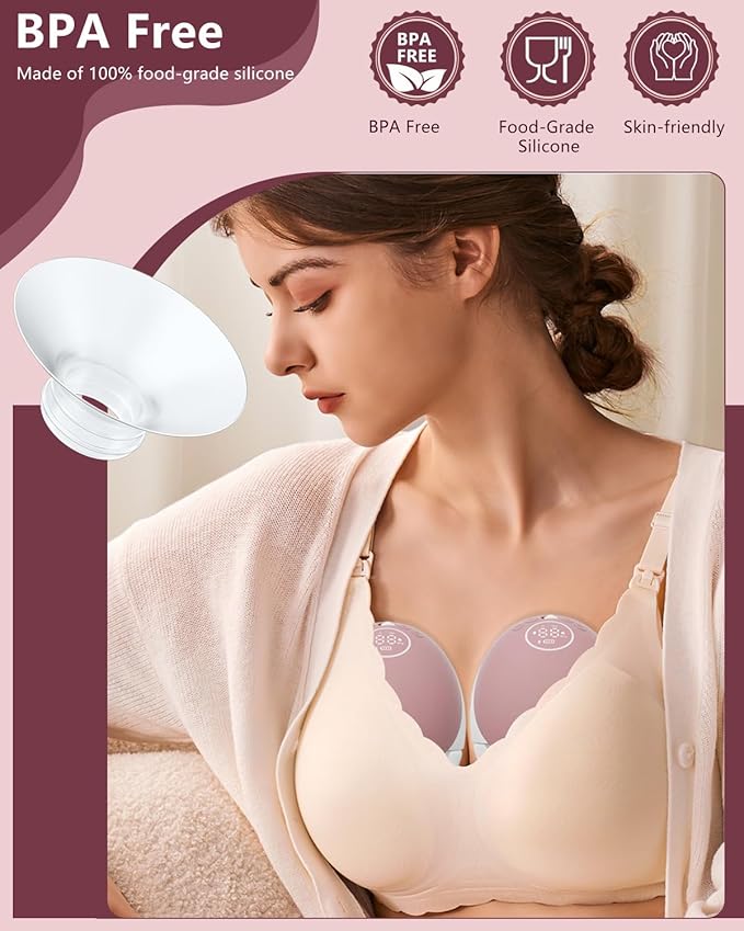 1pcs Breast Pump Flange Insert 21mm Compatible with Momcozy M9/M6/M5/S12 Pro/S9 Pro/V1 Pro/V2 Pro Wearable Breast Pump, Replace for Momcozy Pump Flange Insert, BPA Free, OEM, Not Original Parts