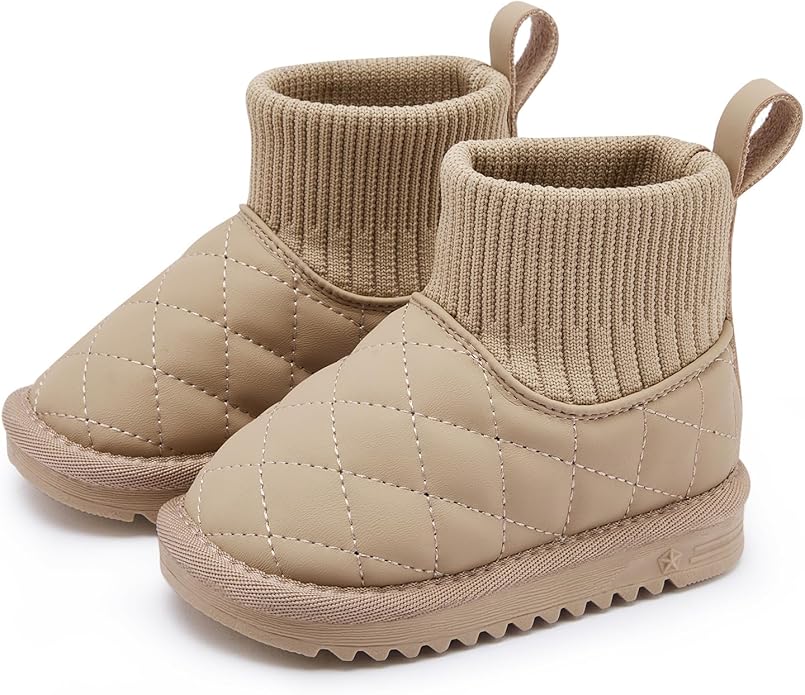 BMCiTYBM Girls Boys Snow Boots Warm Winter Fur Lined Baby Shoes (Infant/Toddler/Little Kid)