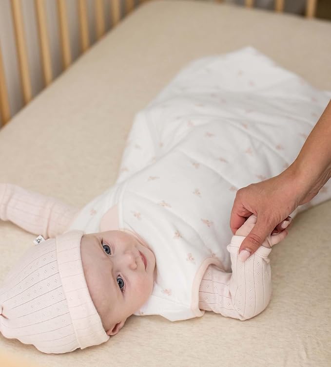 Burt's Bees Baby Unisex Newborn Essentials 100% Organic Cotton Beekeeper Wearable Blanket