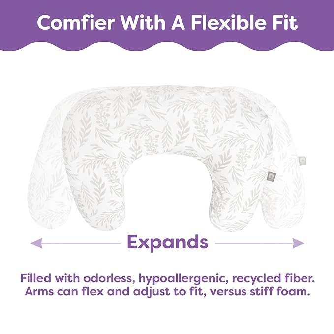 Boppy Nursing Pillow - Ergonomic Bottle & Breastfeeding Pillow with High, Firm, Large Area, Water-Repellent Cushion with Washable Cover; Baby Safety Alliance Verified - Quilted Moss