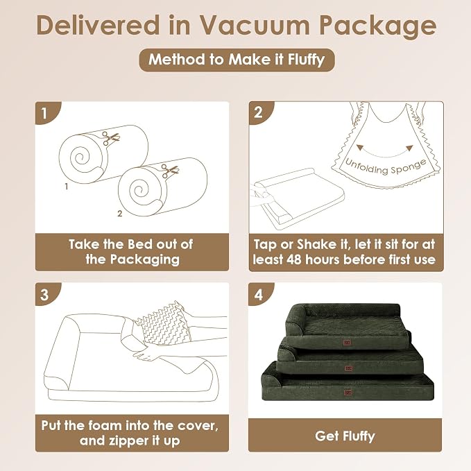 EHEYCIGA XXL Dog Bed Memory Foam, Orthopedic Giant Dog Bed Jumbo - Image 7