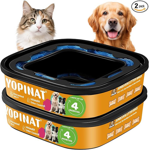 2 IN 1 Genie Refill Bags for Dog Cat 2 Pack by Yopinat