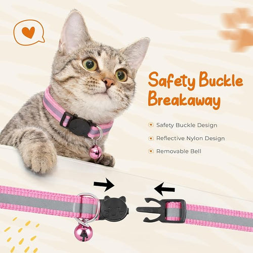 12-Pack Reflective Cat Collar Breakaway - Image 2