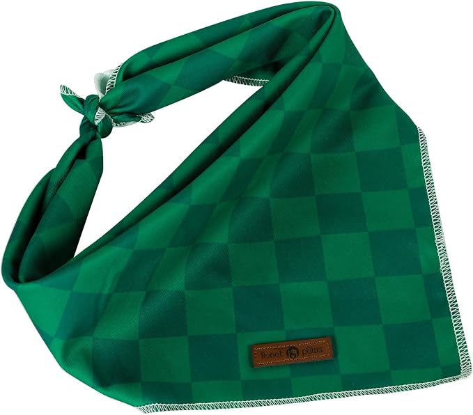 Lionet Paws Christmas Dog Bandana Washable Cotton Brown Handkerchief Scarf - Image 5