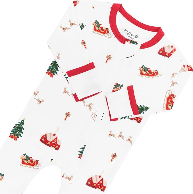 KYTE BABY Unisex Rayon Made From Bamboo Zippered Rompers 0-24 Months