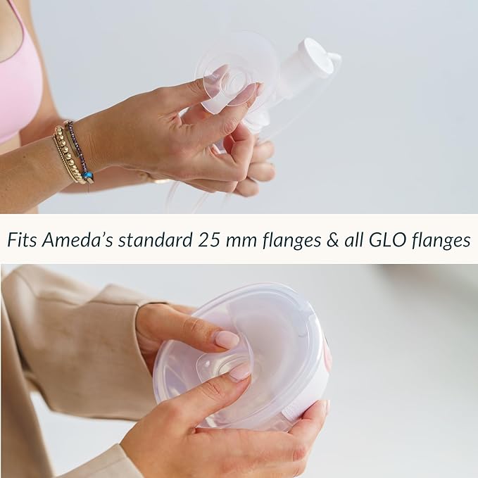 Ameda Breast Pump Flange Insert | 13mm Flange Insert | Ameda Pump Parts | Universal Flange Insert | Compatible with GLO, MYA Joy, MYA Joy Plus and Pearl Breast Pumps | 2 Count