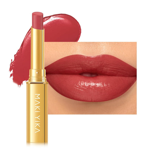 MAKI YIKA Red Lipstick for Women Moisture Hydrate Lipsticks Glossy Dark Lipsticks Sheer Finish Lightweight Tinted Lip Balm, Z09 Lip Morning