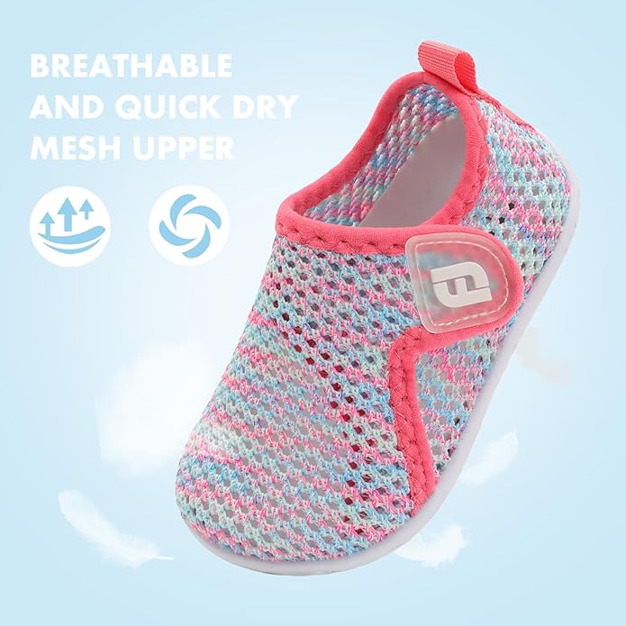 JOINFREE Baby Toddler Water Shoes Boys Girls Sandals Barefoot Kids Breathable Sneakers Shoes for Walking Running