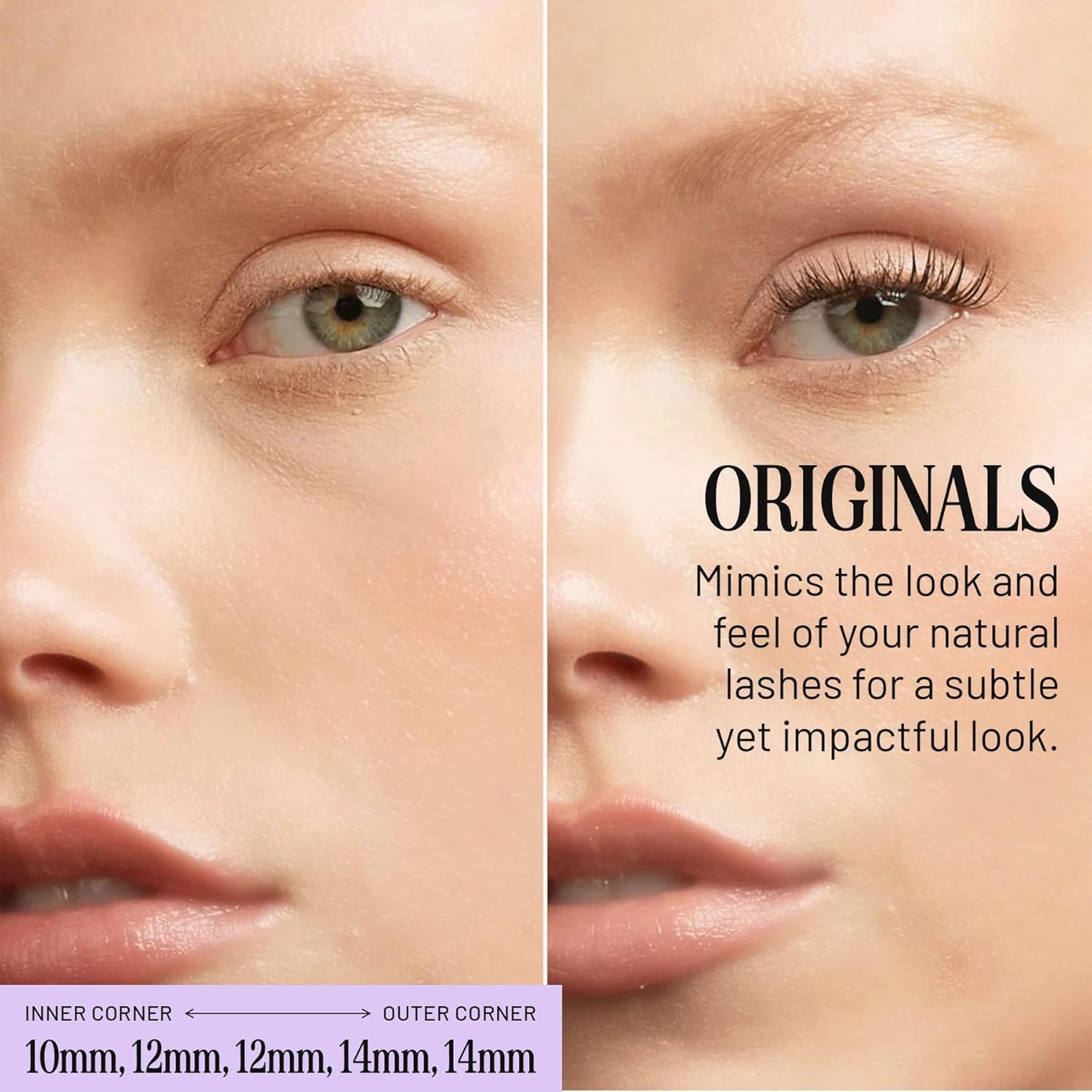 Lilac St - Originals Natural Faux Eyelash Clusters (10mm) - Soft, Natural Look - DIY Lash Extension Wisps - Lightweight & Lifelike - Lasts 10 Days - Cruelty Free, Vegan, Women Founded - 10 Lashes