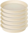 6 Pack of 7 inch Plant Saucer Clear, Heavy Duty Plastic Plant Water Tray 7 inch by Bleuhome