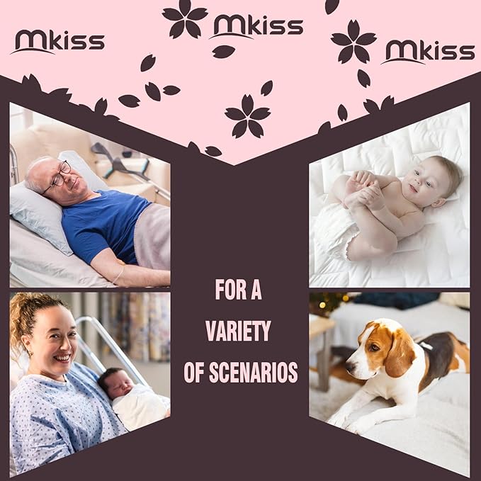 MKISS Heavy Duty Incontinence Underpads, 36" x 44", 20 Count-Super Absorbent Disposable Bed Pads, Tear-Resistant Chucks Pads for Adults, Kids, Elderly and Home Care