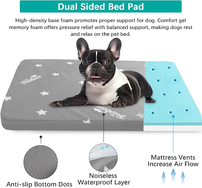 Waterproof Dog Bed for Large Dog, Memory Foam Orthopedic Dogs Beds & Furniture - Image 7
