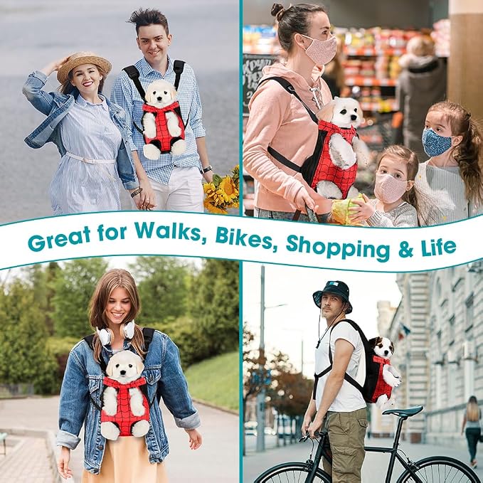Dog Backpack Carrier, Front Pocket - Image 9