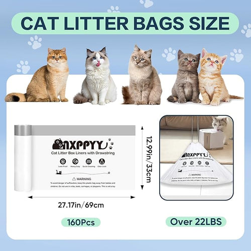 160 Count Cat Litter Box Liners - Image 2