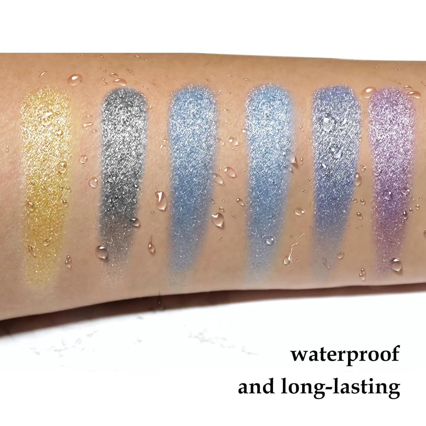 Boobeen 6PCS Cream Eyeshadow Stick - Waterproof Pencil Crayon Eye Brightener Stick Shimmer Pen - Create Glitter Eye Makeup, Easy to Use