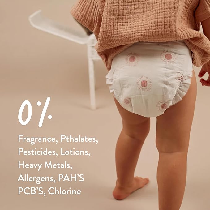 Joonya Baby Diapers, Size 4 L (15-31 lb) - 6 Bags of 25 (150) - New Range - NonToxic, Eco-Friendly, Ultra Slim, Overnight Use - Made in Denmark