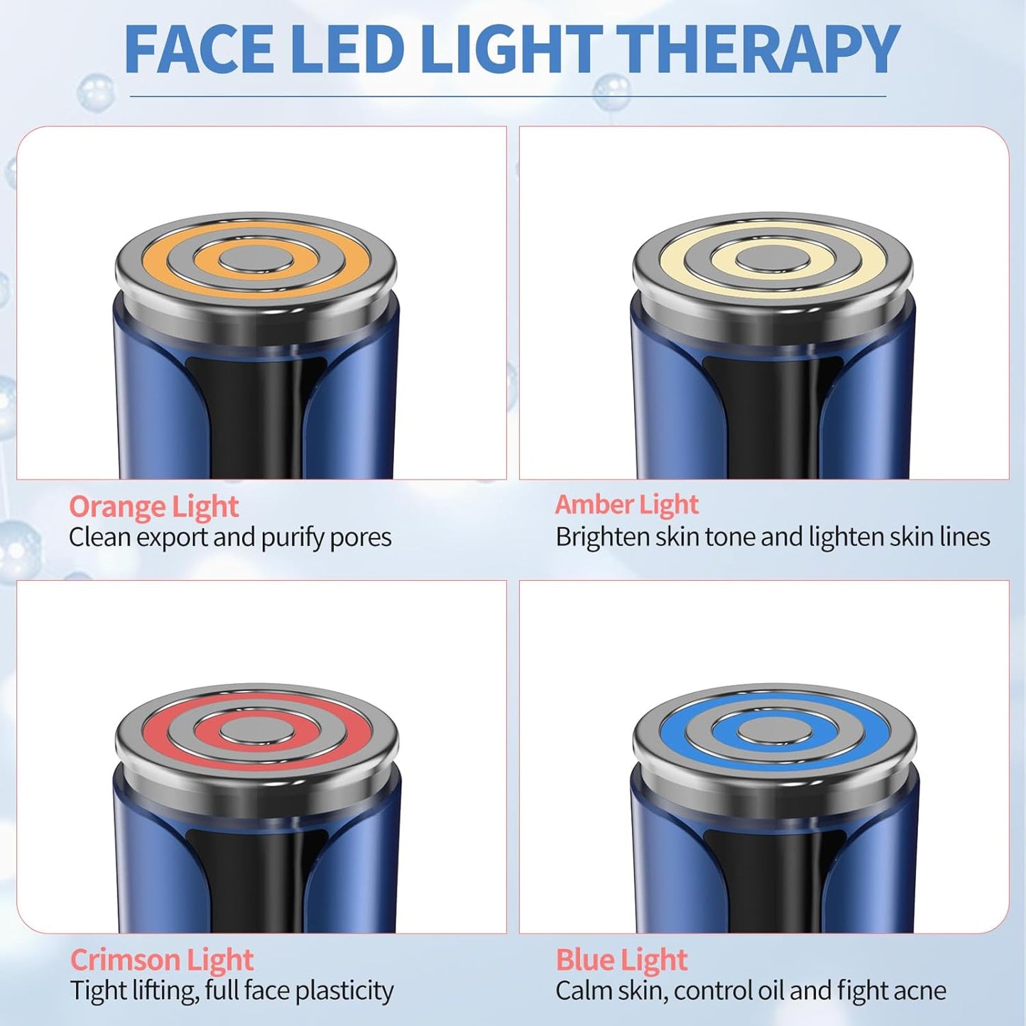 Texet Skin Tightening Device 6-in-1 Microcurrent Facial Device Face Massager, Firming,Lifting, Toning, Wrinkle