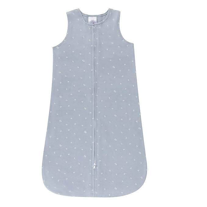 Ely's & Co. 100% Cotton Wearable Blanket Baby Sleep Bag 2 Pack (12-18 Months, Blue)